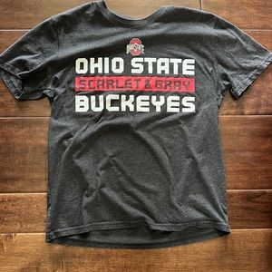 Mens Grey Ohio State T-Shirt